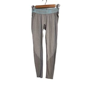 Gymshark Flex Full Length Leggings Butt Lifting Blue and Gray Size Small